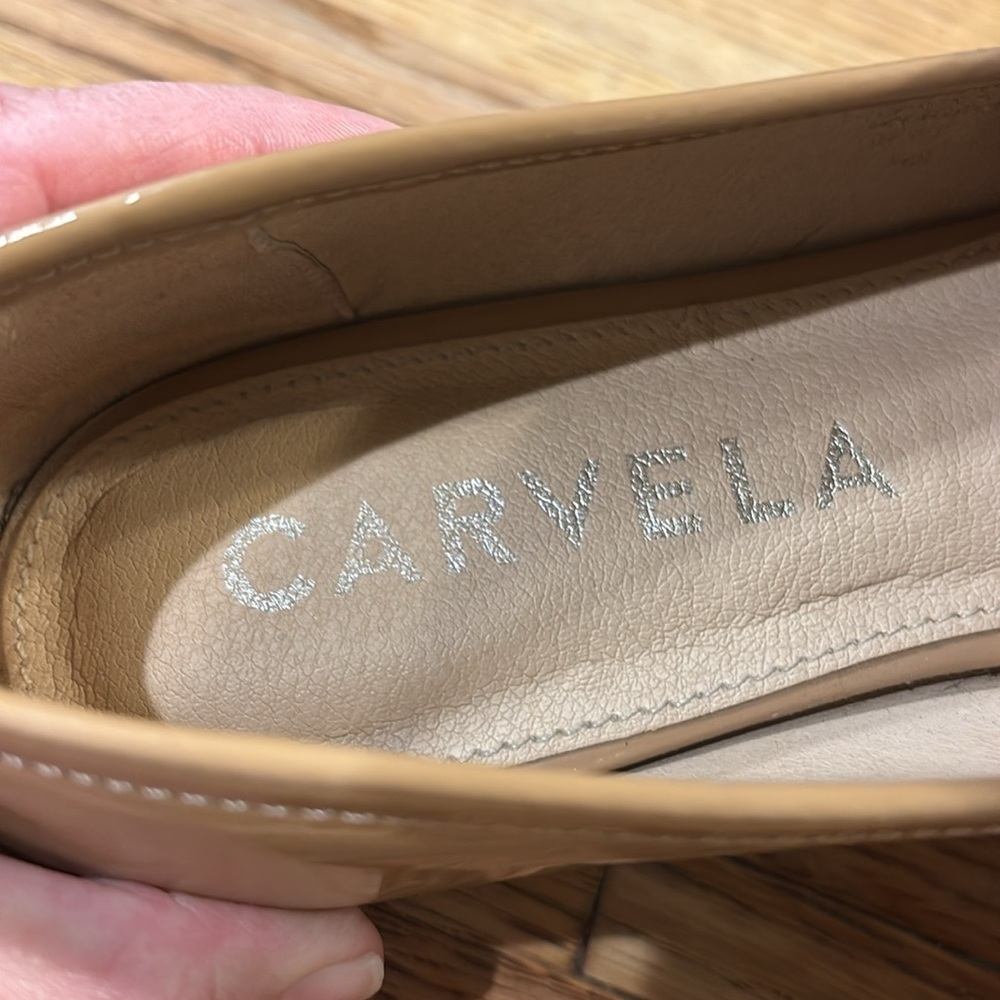 Carvela KURT GEIGER REBEL LOAFER BLUSH PATENT CHAIN size 36.5 US 6.5 - Picture 6 of 10